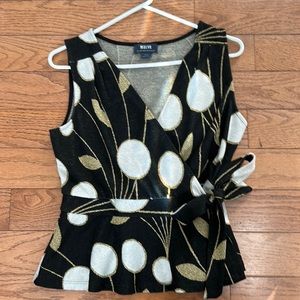 Maeve wrap flutter waist top